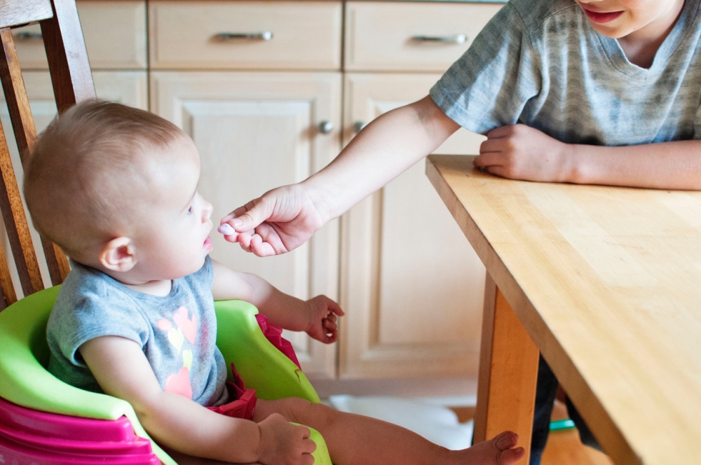 Most babies will see their first tooth at around 6 months old