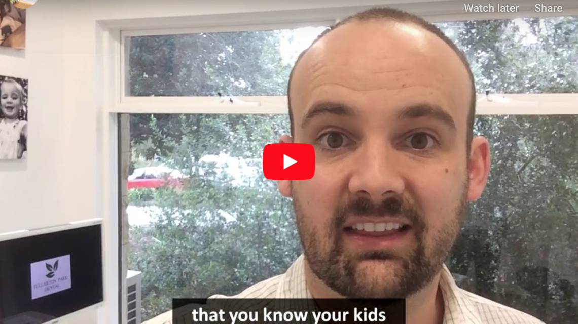 In this video Dr Michael talks about how old your children need to be before coming in to Fullarton Park Dental